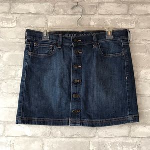 Old Navy button front denim skirt